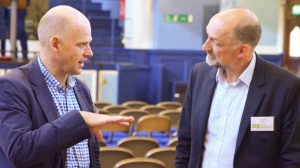 Virtus Consult Director Jan Ponsford (L) in conversation at Oxford Development Plans 2017